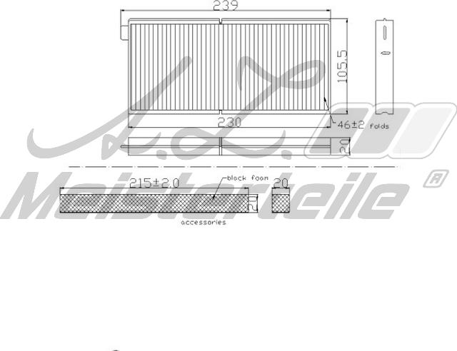 A.Z. Meisterteile AZMT-41-010-1557 - Filtre, air de l'habitacle cwaw.fr