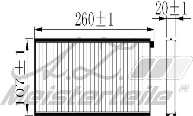 A.Z. Meisterteile AZMT-41-010-1560 - Filtre, air de l'habitacle cwaw.fr