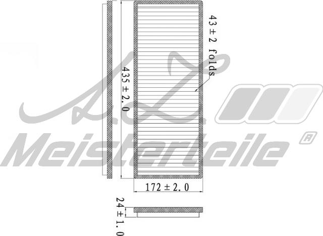 A.Z. Meisterteile AZMT-41-010-1501 - Filtre, air de l'habitacle cwaw.fr