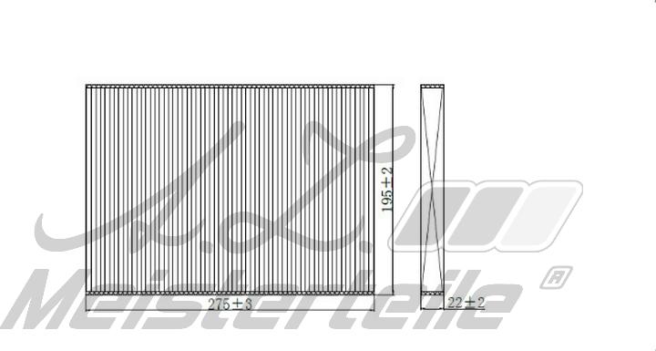 A.Z. Meisterteile AZMT-41-010-1514 - Filtre, air de l'habitacle cwaw.fr