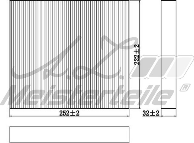 A.Z. Meisterteile AZMT-41-010-1512 - Filtre, air de l'habitacle cwaw.fr