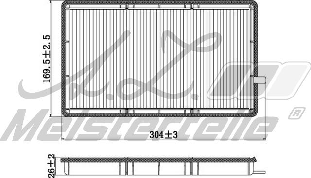 A.Z. Meisterteile AZMT-41-010-1584 - Filtre, air de l'habitacle cwaw.fr