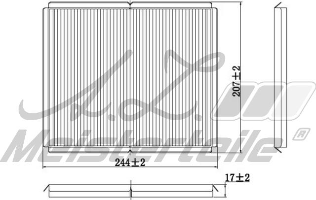 A.Z. Meisterteile AZMT-41-010-1583 - Filtre, air de l'habitacle cwaw.fr