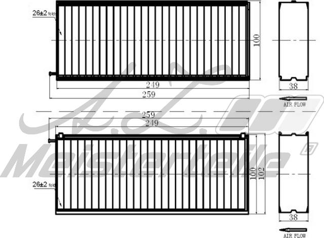 A.Z. Meisterteile AZMT-41-010-1535 - Filtre, air de l'habitacle cwaw.fr