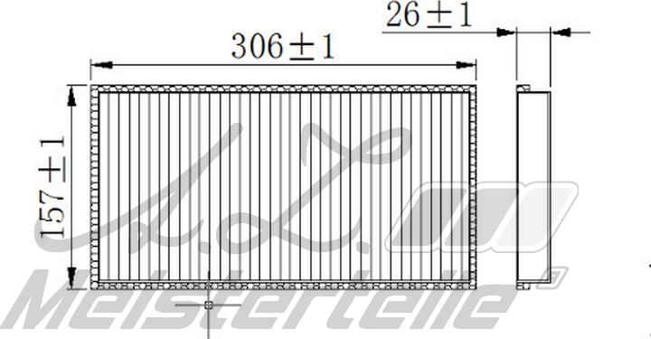 A.Z. Meisterteile AZMT-41-010-1529 - Filtre, air de l'habitacle cwaw.fr