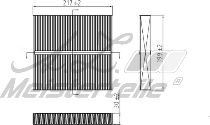 A.Z. Meisterteile AZMT-41-010-1570 - Filtre, air de l'habitacle cwaw.fr