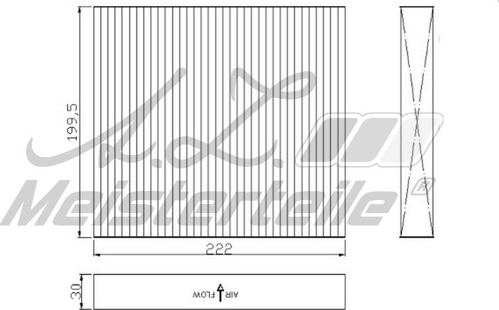 A.Z. Meisterteile AZMT-41-010-1694 - Filtre, air de l'habitacle cwaw.fr