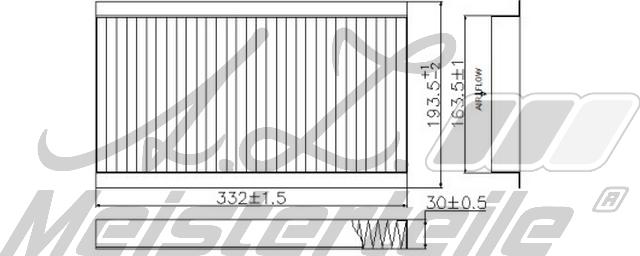 A.Z. Meisterteile AZMT-41-010-1690 - Filtre, air de l'habitacle cwaw.fr