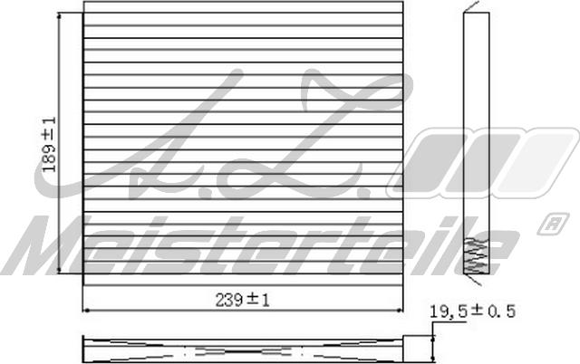 A.Z. Meisterteile AZMT-41-010-1657 - Filtre, air de l'habitacle cwaw.fr