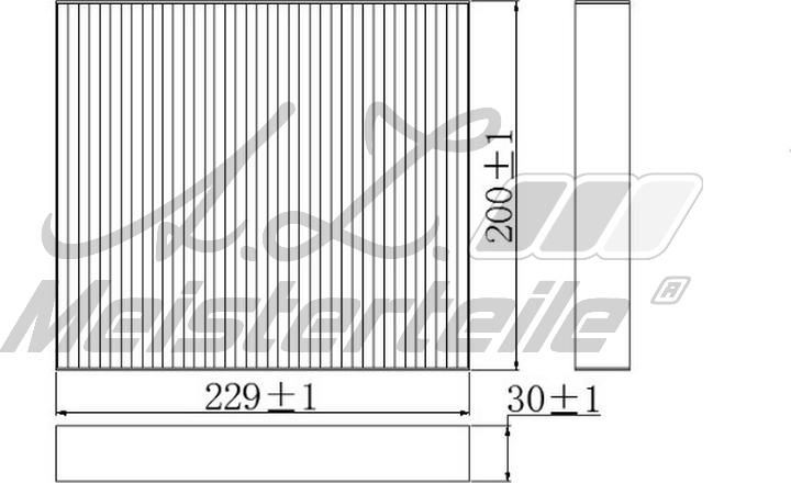 A.Z. Meisterteile AZMT-41-010-1666 - Filtre, air de l'habitacle cwaw.fr