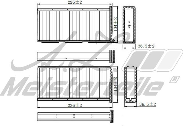 A.Z. Meisterteile AZMT-41-010-1604 - Filtre, air de l'habitacle cwaw.fr