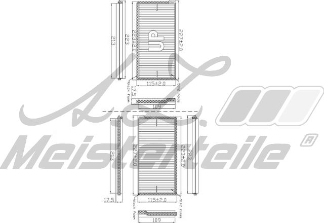 A.Z. Meisterteile AZMT-41-010-1608 - Filtre, air de l'habitacle cwaw.fr