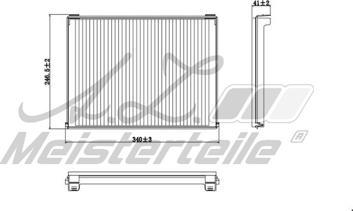 A.Z. Meisterteile AZMT-41-010-1618 - Filtre, air de l'habitacle cwaw.fr