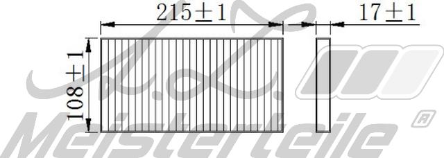 A.Z. Meisterteile AZMT-41-010-1617 - Filtre, air de l'habitacle cwaw.fr