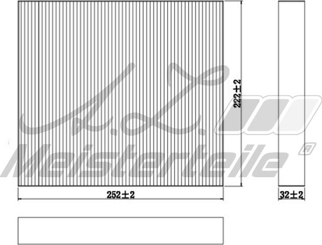 A.Z. Meisterteile AZMT-41-010-1638 - Filtre, air de l'habitacle cwaw.fr