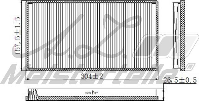 A.Z. Meisterteile AZMT-41-010-1629 - Filtre, air de l'habitacle cwaw.fr