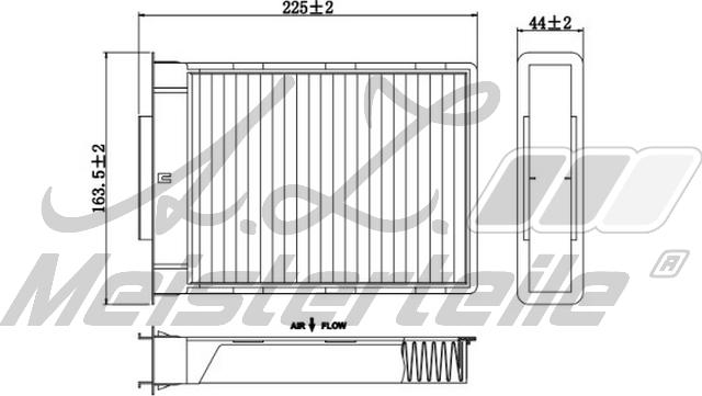 A.Z. Meisterteile AZMT-41-010-1675 - Filtre, air de l'habitacle cwaw.fr