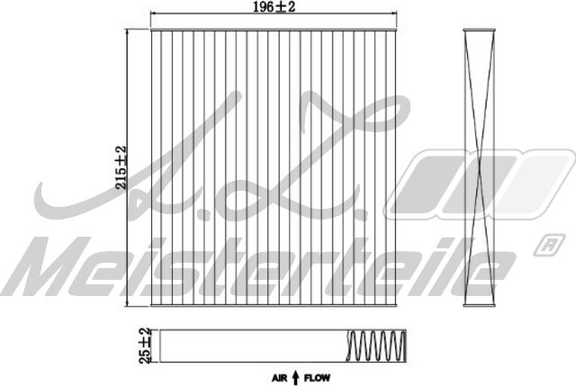 A.Z. Meisterteile AZMT-41-010-1803 - Filtre, air de l'habitacle cwaw.fr