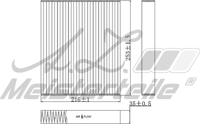 A.Z. Meisterteile AZMT-41-010-1794 - Filtre, air de l'habitacle cwaw.fr