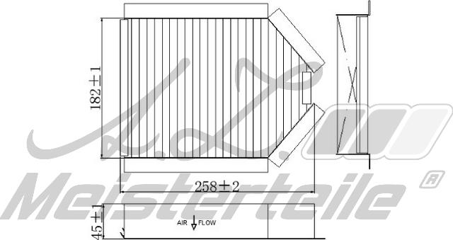 A.Z. Meisterteile AZMT-41-010-1795 - Filtre, air de l'habitacle cwaw.fr