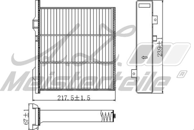 A.Z. Meisterteile AZMT-41-010-1791 - Filtre, air de l'habitacle cwaw.fr