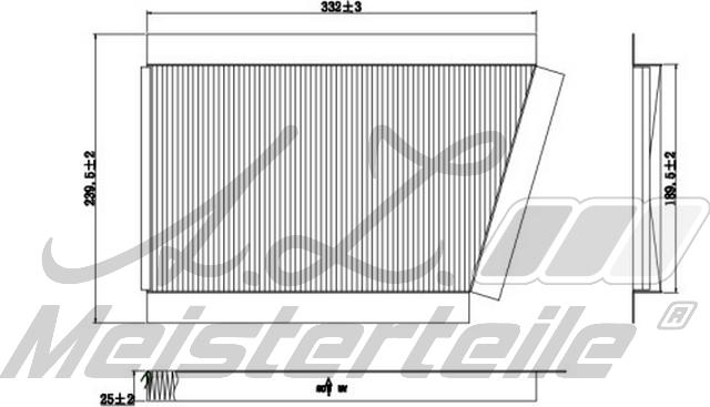 A.Z. Meisterteile AZMT-41-010-1745 - Filtre, air de l'habitacle cwaw.fr