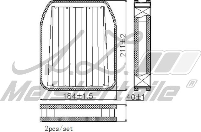 A.Z. Meisterteile AZMT-41-010-1748 - Filtre, air de l'habitacle cwaw.fr