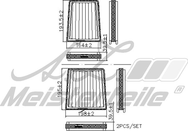 A.Z. Meisterteile AZMT-41-010-1747 - Filtre, air de l'habitacle cwaw.fr