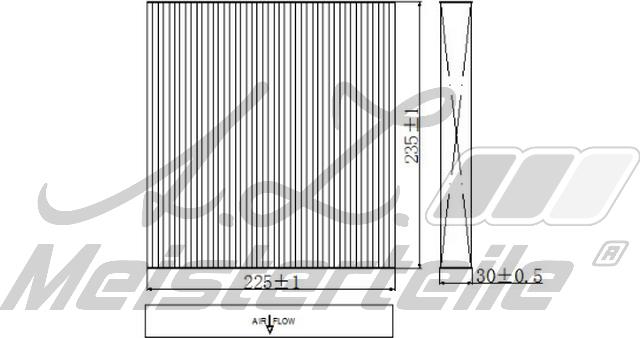 A.Z. Meisterteile AZMT-41-010-1763 - Filtre, air de l'habitacle cwaw.fr