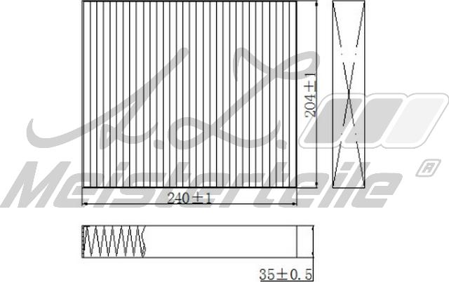 A.Z. Meisterteile AZMT-41-010-1718 - Filtre, air de l'habitacle cwaw.fr