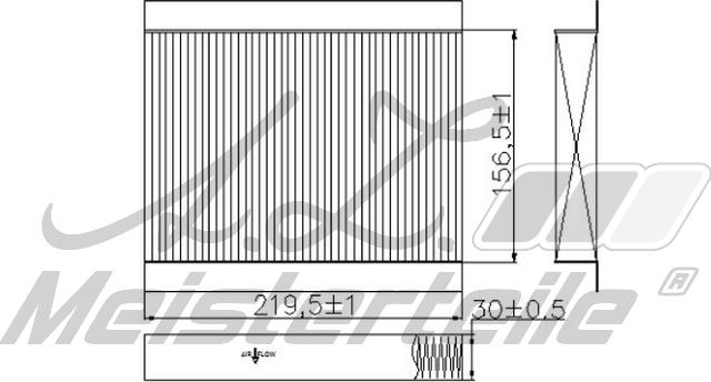 A.Z. Meisterteile AZMT-41-010-1712 - Filtre, air de l'habitacle cwaw.fr