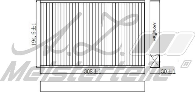 A.Z. Meisterteile AZMT-41-010-1783 - Filtre, air de l'habitacle cwaw.fr