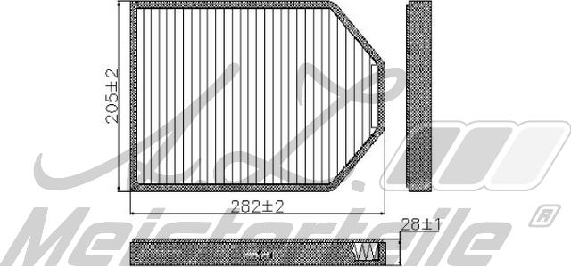 A.Z. Meisterteile AZMT-41-010-1787 - Filtre, air de l'habitacle cwaw.fr