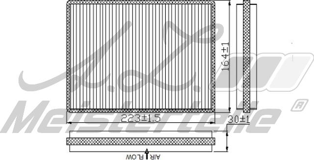 A.Z. Meisterteile AZMT-41-010-1735 - Filtre, air de l'habitacle cwaw.fr