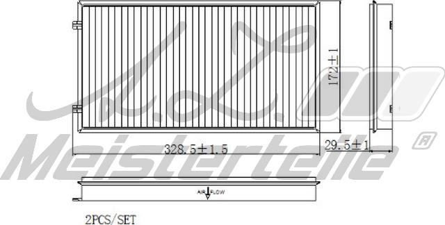 A.Z. Meisterteile AZMT-41-010-1725 - Filtre, air de l'habitacle cwaw.fr