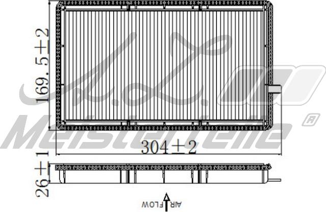 A.Z. Meisterteile AZMT-41-010-1720 - Filtre, air de l'habitacle cwaw.fr