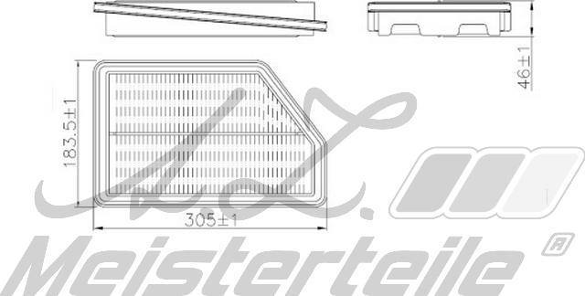 A.Z. Meisterteile AZMT-41-030-1952 - Filtre à air cwaw.fr