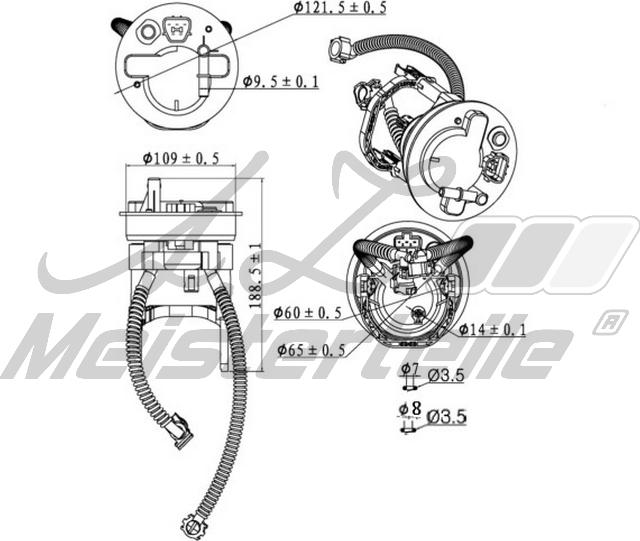 A.Z. Meisterteile AZMT-41-020-1449 - Filtre à carburant cwaw.fr