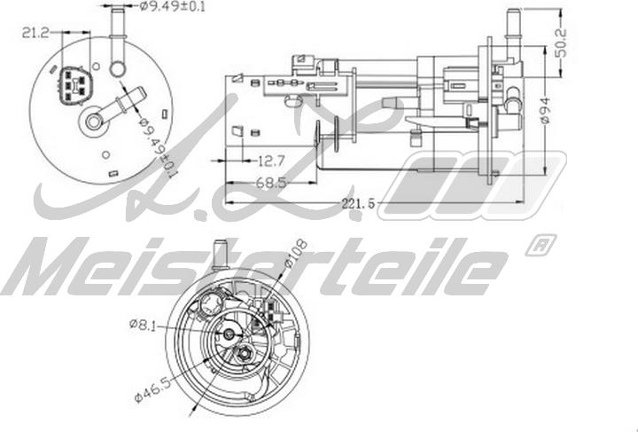 A.Z. Meisterteile AZMT-41-020-1447 - Filtre à carburant cwaw.fr