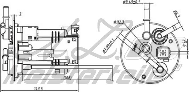 A.Z. Meisterteile AZMT-41-020-1459 - Filtre à carburant cwaw.fr