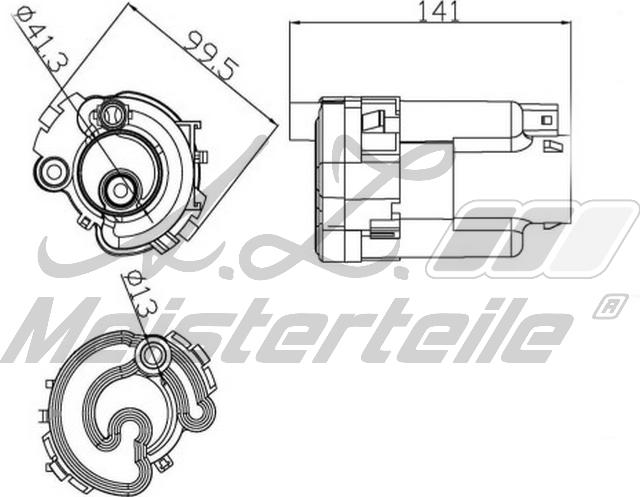 A.Z. Meisterteile AZMT-41-020-1464 - Filtre à carburant cwaw.fr