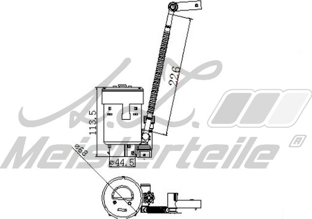 A.Z. Meisterteile AZMT-41-020-1465 - Filtre à carburant cwaw.fr