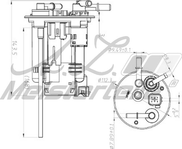 A.Z. Meisterteile AZMT-41-020-1460 - Filtre à carburant cwaw.fr