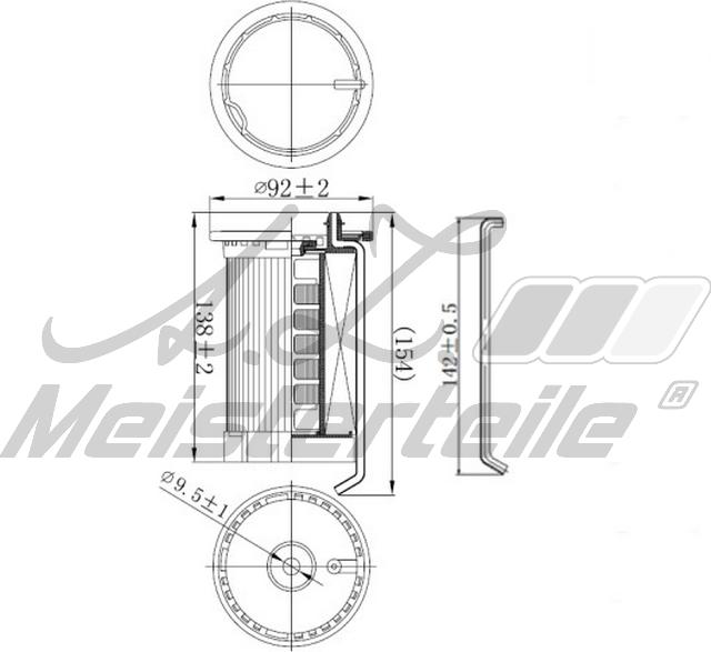 A.Z. Meisterteile AZMT-41-020-1418 - Filtre à carburant cwaw.fr