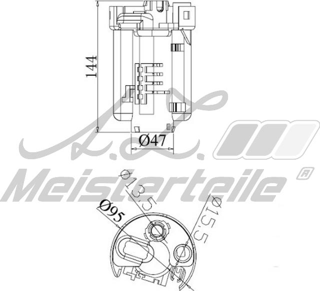 A.Z. Meisterteile AZMT-41-020-1438 - Filtre à carburant cwaw.fr