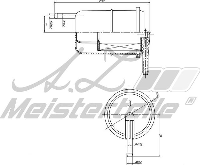 A.Z. Meisterteile AZMT-41-020-1424 - Filtre à carburant cwaw.fr