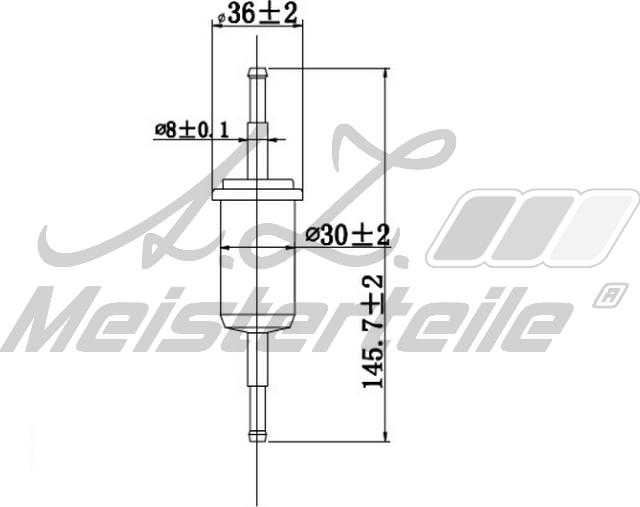 A.Z. Meisterteile AZMT-41-020-1421 - Filtre à carburant cwaw.fr