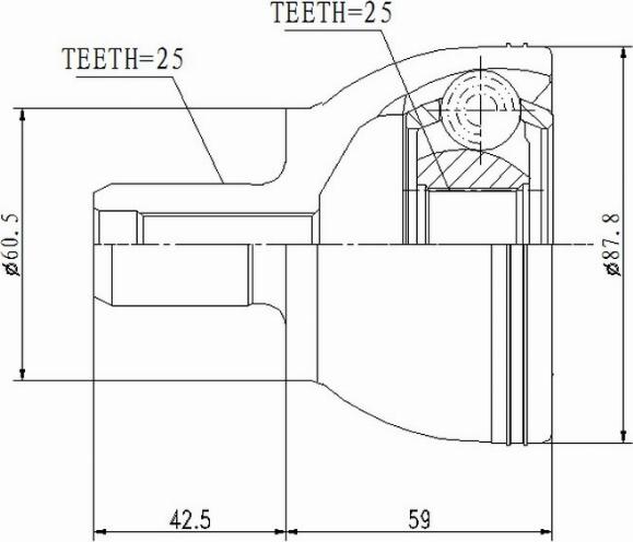 A.Z. Meisterteile AZMT-43-030-1092 - Jeu de joints, arbre de transmission cwaw.fr