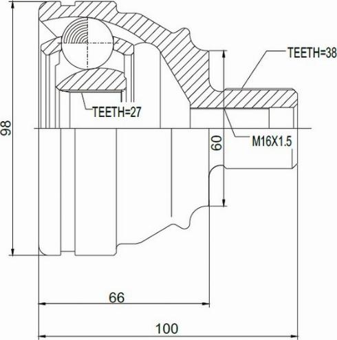 A.Z. Meisterteile AZMT-43-030-1019 - Jeu de joints, arbre de transmission cwaw.fr