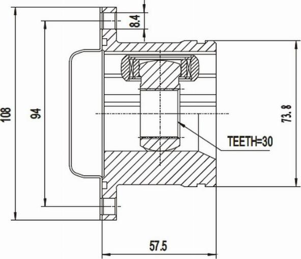 A.Z. Meisterteile AZMT-43-030-1113 - Jeu de joints, arbre de transmission cwaw.fr